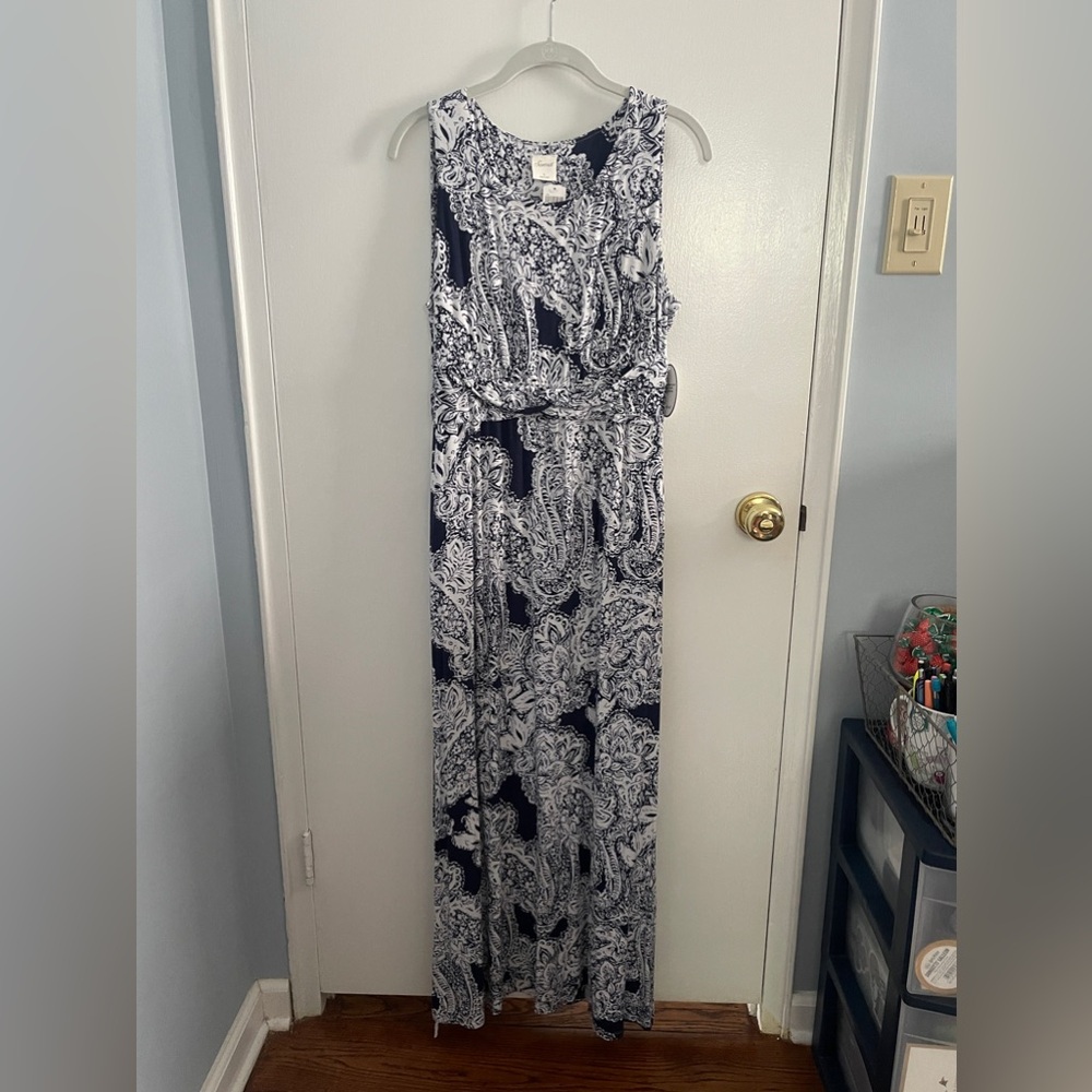 Soma High Neck Maxi Dress With Built-In Shelf Bra
